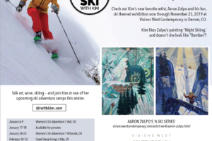 Ski with Kim and artist Aaron Zuplo